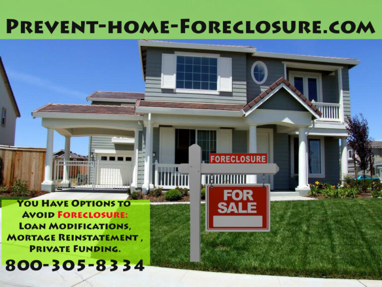 Avoid Foreclosure, Prevent home foreclosure